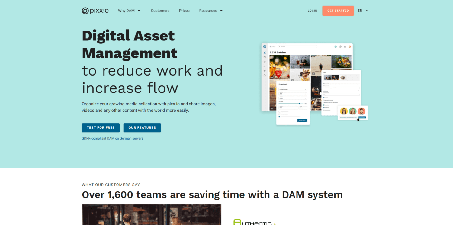 PIxx.io is a Frontify alternative for digital asset management.