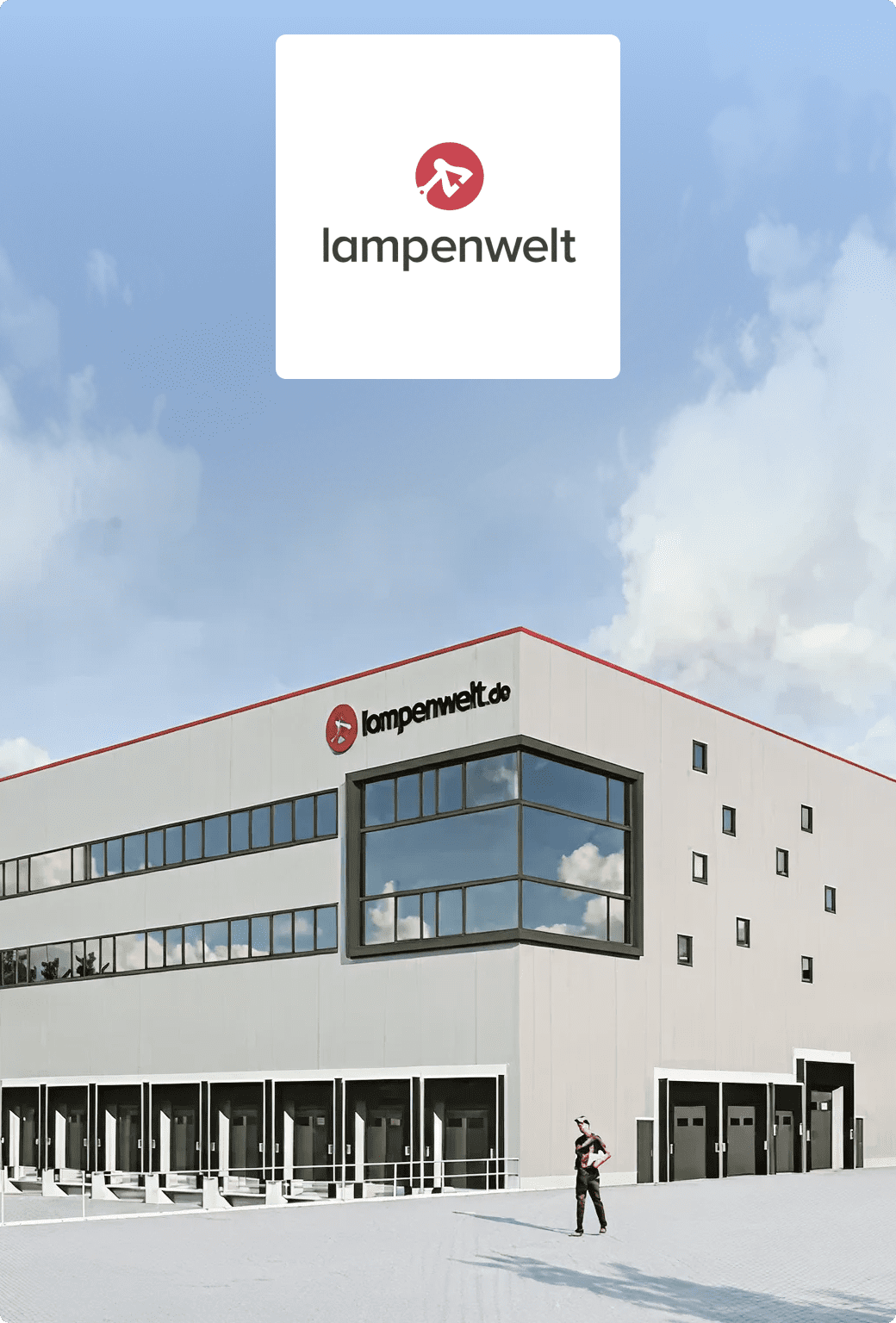 Outisde building of Lampenwelt Shop